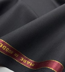 Plain Black Super 180s Wool Fabric Suiting Jacket Thobe Dishdash 3.50m x 1.50m