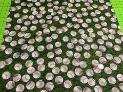 Fabric Baseball on Green grass on KAUFMAN Cotton 1/4 Yard 3347