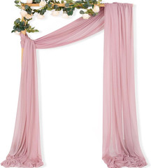 Dusty Rose Wedding Arch Draping Fabric 1 Panel 29″ X 20 FT Extra Long Gauze Drap