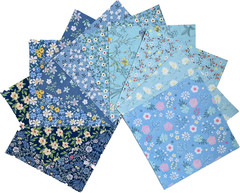 8″X 8″ 50 PCS 100% Cotton Floral Fabric Squares Bundles Quilting Supplies for Se