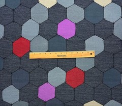 KNOLL TEXTILES TWIST TIE CAVIAR GRAY GEOMETRIC WOOL FURNITURE FABRIC BTY 53″W