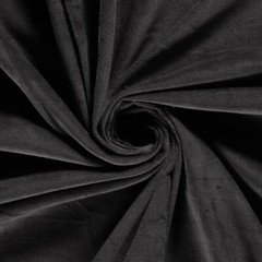 Stretch Baby Needle Cord 16 Wale Fabric Material DARK GREY
