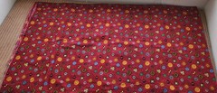 Colorful Sewing Buttons on Burgundy Debbie Mumm MMFab Inc Fabric HTF OOP BTHY
