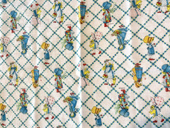 Vintage Holly Hobby Novelty Flannel Fabric 44″ x 36″ New Unused