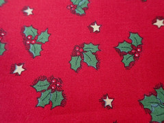VTG 1990s Fabric Traditions Susan Winget Christmas Holly Berries Fabric #2019