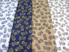 OOP Hoffman Cotton Fabric Salesman Samples PINEAPPLES 4 Pieces