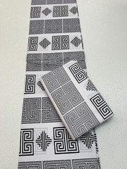 Black & White African Ankara Wax Print, 100% Cotton, Sell by 6 Yards