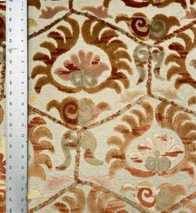 BUKHARA – DAMASK CUT VELVET UPHOLSTERY FABRIC BY THE YARD