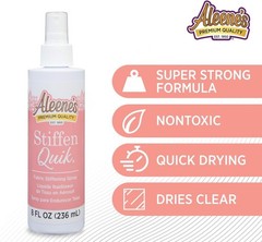 Quick Drying 8 oz Fabric Fusion Stiffen Quik Spray Adhesive – Safe & Effective