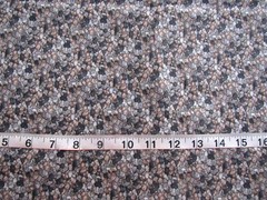 1 yd 100% Cotton Fabric “pebbles” Dark Grey, Greys & Browns