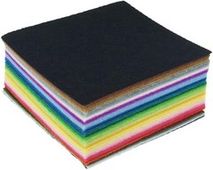 Nonwoven Craft Felt Squares – 4″x4″ 42pcs Assorted Colors for Endless Creativity