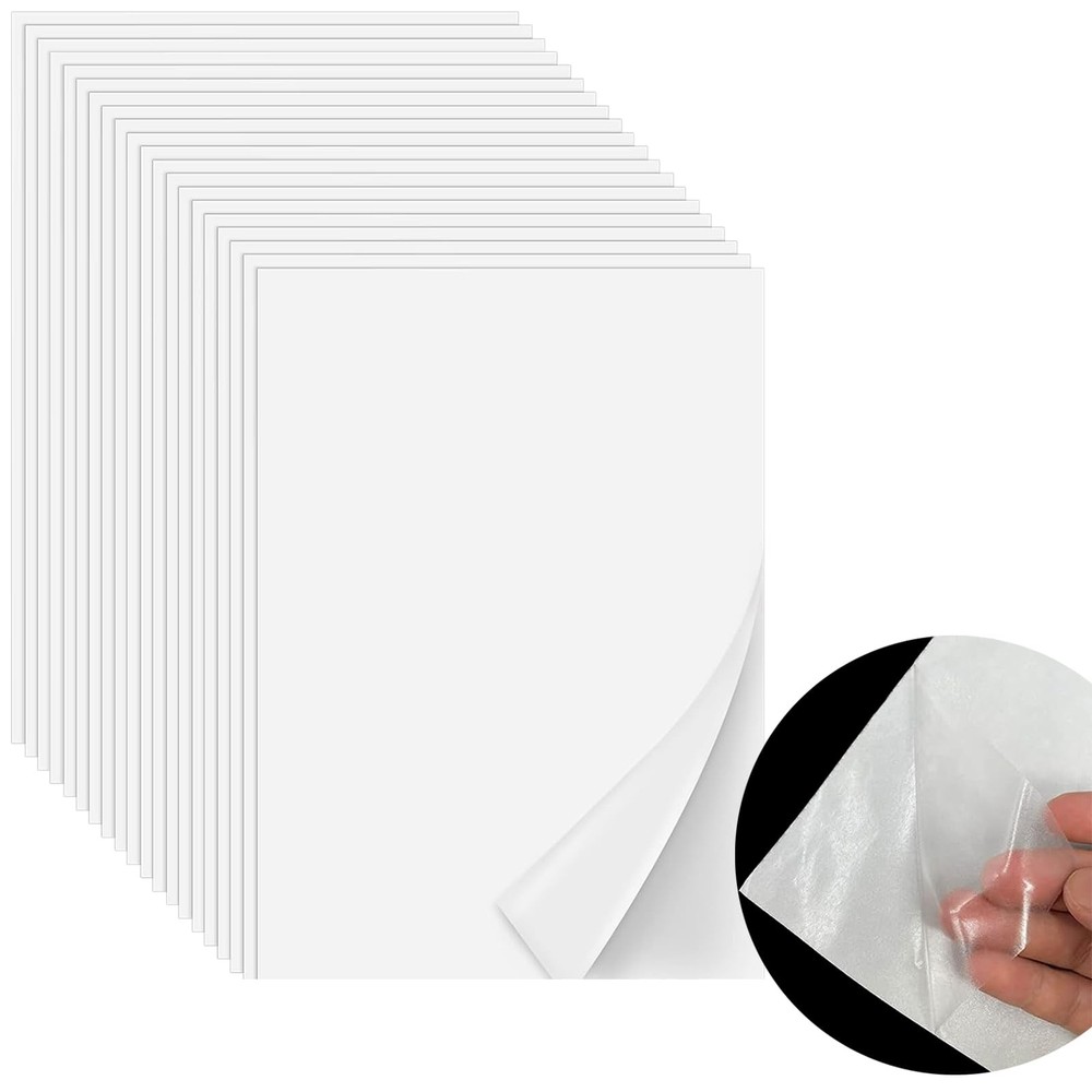 Iron On Adhesive Sheets 20PCS, Heavy Weight Double-Sided Heat Melt 20-PACK
