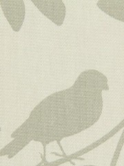 60 yard fabric roll, upholstery, 100% cotton, trailing leaves, birds, taupe