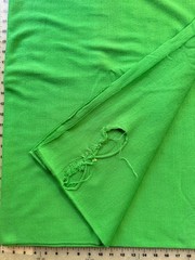 Vtg Green Tube Jersey Knit Fabric 2.25 Yards