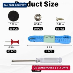 50 Set Car Roof Headliner Repair Kit, Car Ceiling Fabric Repair Kit, 202 Pcs Aut