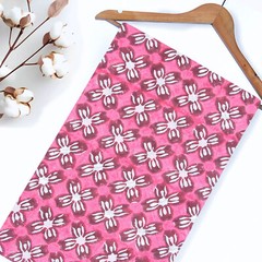 Pink Floral Hand Block Print Fabric 2.5 Yard 100% Cotton Boho Sewing Material