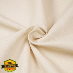 1 Yard Linen Rayon Fabric 5.6 oz Beige Blend by the Yard