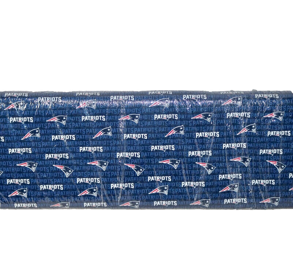 New England Patriots ~ Mini Logo Pattern NFL Cotton Fabric 1/4 Yard 9” X 58” New