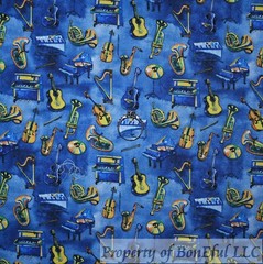 BonEFul Cotton Quilt Blue Ice Cream Cone Sundae Candy Dessert Birthday KID SCRAP