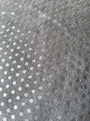Cotton Fabric Black Shiny Mini Polka Dots 1 1/2 Yards x 66 Inches