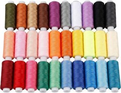 CiaraQ Sewing Threads Kits, 30 Colors Polyester 250 Yards Per 30 colors