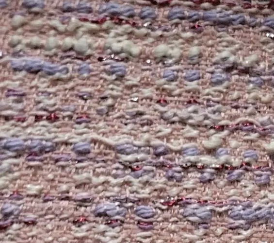 Pink Cotton Flat Boucle – Italy – Pastel Perfection for Spring!! (Also in Blue!)