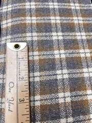 $38 for 2 Yards Real Wool (Flannel) Fabric Plaids Used for Jackets, Light Coats