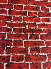 Vintage Faye Liverman Burgos fr Marcus Bros Textiles red brick fabric 1 &2/3 yds