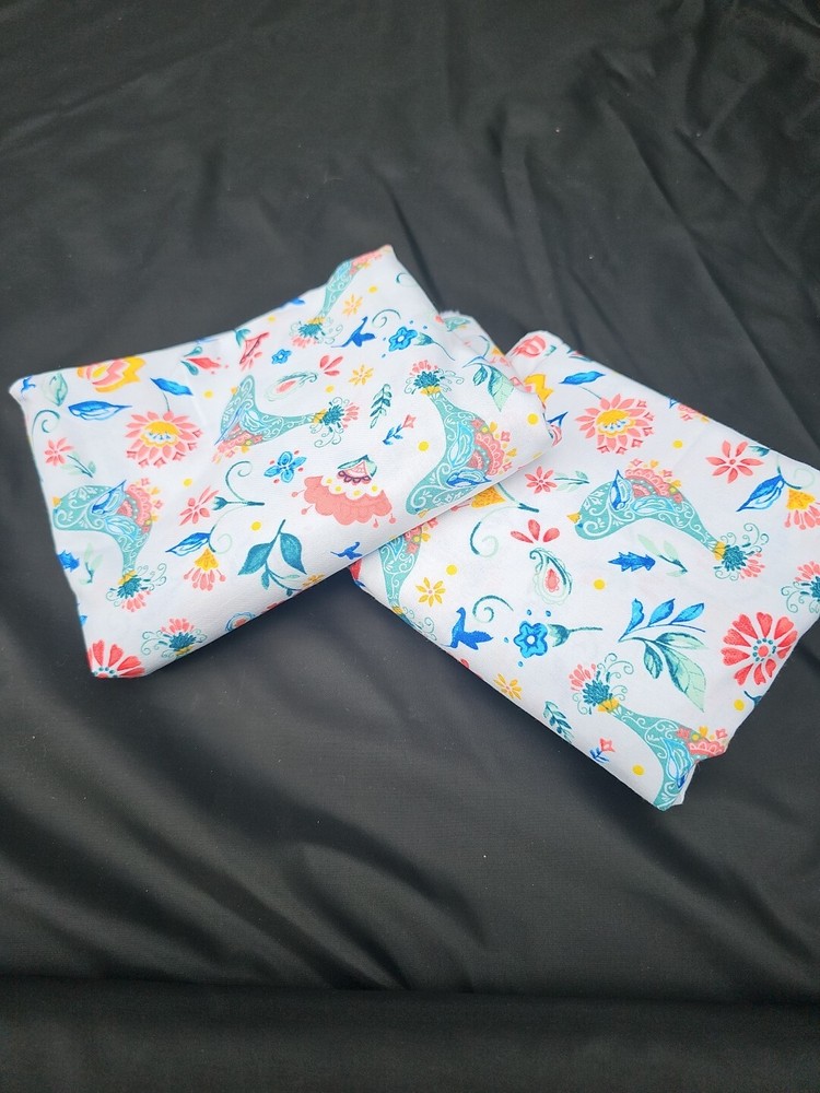 Pioneer Woman 2021 “Mazie” Floral Bird Fabric 1.4 Yards / 44″ X 52″