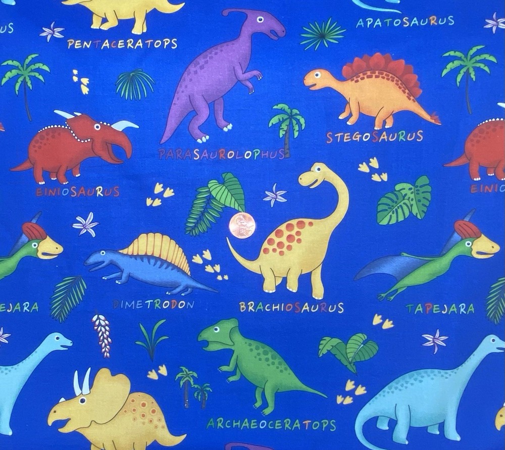 Lost World Dinosaurs Fabric by Paintbrush Studio, BTHY