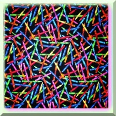 Two-Piece Crayon Print Cotton Fabric Pack
