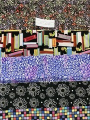 joann fabrics cotton fabric 2-11”x44”, 5- 10”x44”