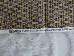 5166. FLEUR-CARAMEL by Jenni Calo for CONNECTING THREADS COTTON – 43″ x 1.5 yds.