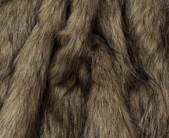 Super Luxury Faux Fur Fabric Material ALSATIAN DOG