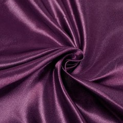 Eliza PURPLE Shiny Heavy Bridal Wedding Satin Fabric by the Yard – 10009