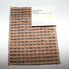 Vtg Lot of 5 Various Brands & Sizes Cotton Silk Rayon Upholstery Fabric Samples