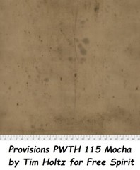 Provisions Tonal Cotton Quilt fabric Tim Holtz / Free Spirit PWTH 115 Mocha
