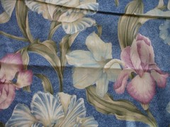 Springs Iris Orchids Fabric 4.5 Yards x 44″ Cotton Blue Pink White Pastels