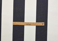 OUTDURA CABANA STRIPE BLACK NATURAL WHITE OUTDOOR MULTIUSE FABRIC BY YARD 54″W