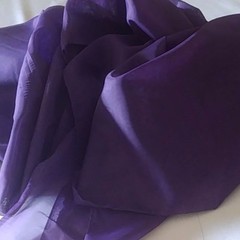 Purple sheer Voile 116″ wide for wedding party decoration backdrop, free swatch