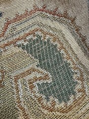 Cotton Tapestry Fabric 56″X2.5 Yards Tabiz Earthy Tones Earth Blue Burgundy +