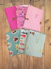 Assorted Barbie World Flat Fold Assortment 18 Yard Bundle Cotton Fabric