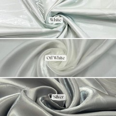 Glossy Liquid Satin Fabric – 58″ Wide Shiny Bridal Quality Satin by the Yard