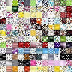 Soft Cotton 4×4″ Fabric Precuts – 1200pc Floral Patchwork for DIY Craft Projects