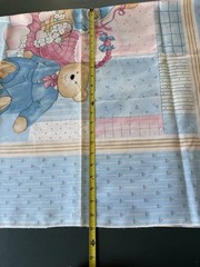 Vintage Fabric Princess Fabrics Inc Pattern 324 Teddy Bears Dolls Mouse Girly