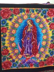 Robert Kaufmann Fabric “ENCHANTED DESERT”-Lady Guadalupe Panel plus 1 yd Tossed