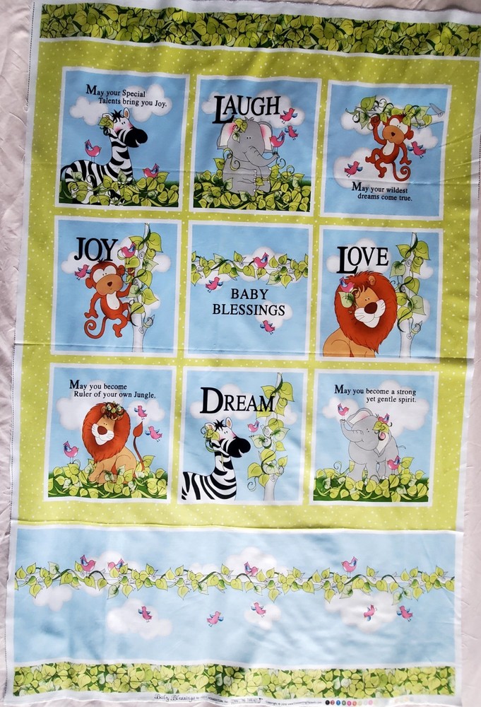 Connecting Threads Baby Blessings 2016 Fabric Panel Jody Houghton Nursery Quilt
