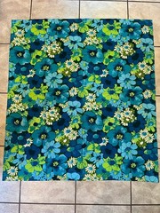 Blue Flower Power Fabric | House ‘N Home Fabrics & Draperies Inc. | 50″ x 44″