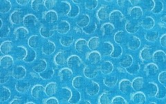 1 Yard Blue & White Abstract Swirl Print BTY 100% Cotton Sewing Fabric