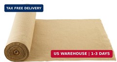 VEVOR Burlap Fabric Roll, 36″ x 150 ft, High Density Wide Natural Burlap Fabric